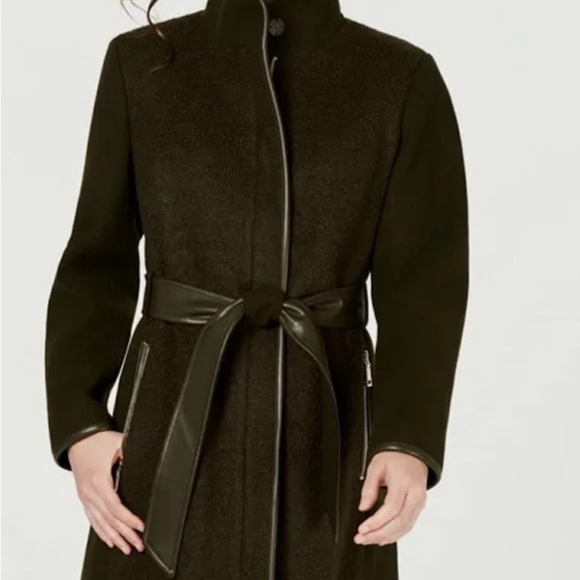 Vince Camputo Wool Black Coat Womens XL - Picture 3 of 14